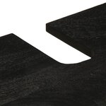 vidaXL Ensemble de meubles salle de bain 3 Pièces noir bois d'ingénierie