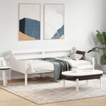 vidaXL Lit de jour sans matelas blanc 75x190 cm bois de pin massif