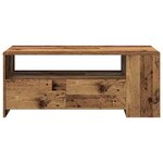 vidaXL Table basse Bois Ancien 102 x 55 x 43 5 cm Bois d'ingénierie