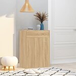 vidaXL Armoire à chaussures Chêne sonoma 60x35x84 cm Bois d'ingénierie