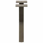 vidaXL Pieds de table basse en forme de X  2 pièces  acier naturel  37 x (30-31) cm