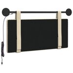 vidaXL Tête de lit suspendue Crème Tissu