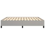 vidaXL Cadre de lit sans matelas gris clair 180x200 cm tissu