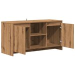 vidaXL Meuble TV chêne artisanal 102x37 5x52 5 cm bois d'ingénierie