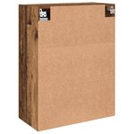 vidaXL Armoires Murailles 2 Pièces Bois ancien 69 5 x 34 x 90 cm