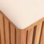 vidaXL Tabouret de salle de bain 40 5x40x52 cm Bois massif de noyer