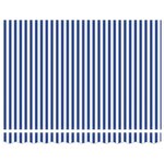 vidaXL Auvent rétractable électrique Bleu et Blanc 3 5 x 2 m