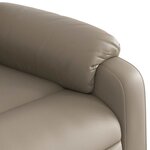 vidaXL Fauteuil de massage inclinable Cappuccino Similicuir