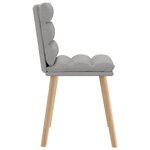 vidaXL Chaises à manger lot de 6 gris nuage tissu
