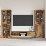 vidaXL Ensemble meuble TV FLORIN Bois ancien Bois d'ingénierie