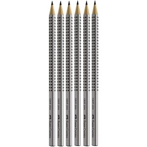 Pack 6 Crayons Grip 2001 HB FABER-CASTELL