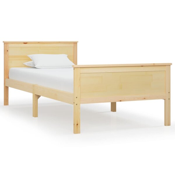 vidaXL Cadre de lit Bois de pin massif 90x200 cm
