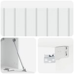 vidaXL Meuble TV mural Blanc 98 x 31 x 30 cm Bois d'ingénierie