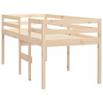 vidaXL Lit haut sans matelas 90x200 cm bois de pin massif