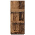 vidaXL Étagère à magazines avec étagère Bois ancien 51 x 11 x 102 cm