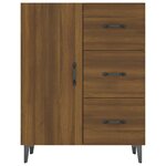 vidaXL Buffet chêne marron 69 5x34x90 cm bois d'ingénierie
