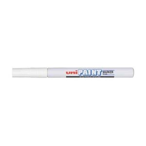 Marqueur Pointe calibrée extra-fine PAINT Marker PX203 0,5 - 0,7mm Blanc x 12 UNI-BALL