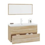vidaXL Ensemble de meubles de salle de bain 3 Pièces Chêne sonoma