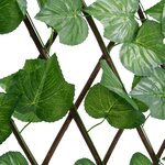 vidaXL Treillis de feuille de vigne artificiel extensible 180x20 cm