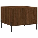 vidaXL Tables basses 2 Pièces chêne marron 50x50x40 cm bois d'ingénierie