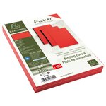 Paquet De 100 Couvertures Grain Cuir Pour Reliure A4 - Rouge - Papeteries De Clairefontaine