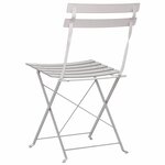 vidaXL Chaise de jardin pliante 2 Pièces Beige 42 x 46 x 82cm Acier