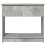 vidaXL Table console avec tiroirs gris béton 85 5x38 5x74 5 cm