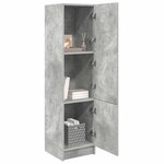 vidaXL Haut Armoire Gris béton 31.5 x 32 x 122.5 cm