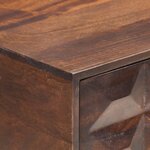 Vidaxl table console 122x36x75 cm bois de manguier massif