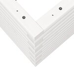 vidaXL Jardinière blanc 80x80x46 cm bois de pin massif