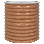 vidaXL Jardinière surélevée Marron 80 x 80 x 81 cm Acier