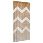 vidaXL Rideau de porte anti-insectes multicolore 200 x 100 cm Bambou