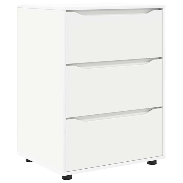 vidaXL Armoire de rangement Blanc 60 x 48 x 81 cm Bois d'ingénierie
