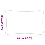 vidaXL Oreiller d'extérieur lot de 4 60 x 40 cm Gris