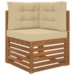 vidaXL Coussin de canapé d'extérieur 3 Pièces Beige Polyester