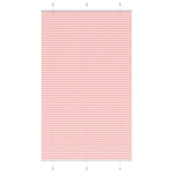 vidaXL Store plissé rose 115x200 cm largeur du tissu 114 4cm polyester