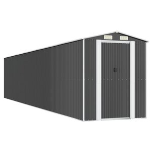 vidaXL Abri de jardin Anthracite 192x1021x223 cm Acier galvanisé