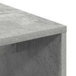 vidaXL Bureau Gris béton 102 x 50 x 124 cm Bois d'ingénierie