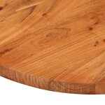 vidaXL Dessus de table 110x50x3 8 cm ovale bois massif d'acacia