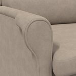 vidaXL fauteuil Taupe 76 x 94 x 102 cm Microfibre