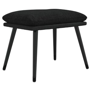 vidaXL Repose-pied Noir 45x29 5x35 cm Tissu et similicuir