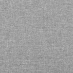 vidaXL Sommier à lattes de lit avec matelas Gris clair 200x200cm Tissu