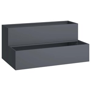 vidaXL Cache-pot de jardin Anthracite 100 x 60 x 45 cm