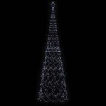vidaXL Arbre de Noël cône 3000 LED Blanc froid 230x800 cm