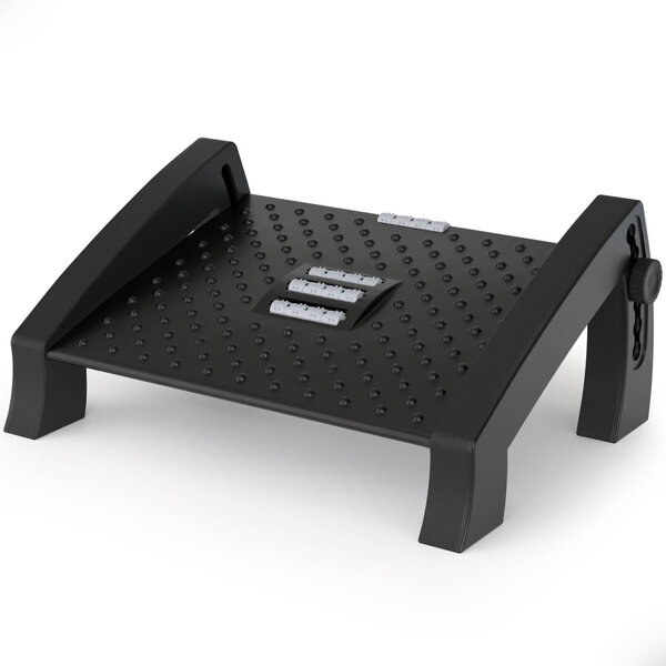 ACROPAQ Repose Pied Bureau ergonomique Antidérapant- Fonction de massage- 6 hauteurs réglables- Plate-forme Extra large 42 cm
