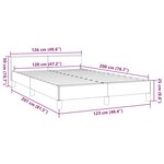 vidaXL Cadre de lit sans matelas crème 120x200 cm tissu