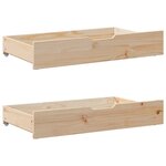 vidaXL Cadre de lit sans matelas 90x190 cm bois de pin massif
