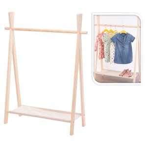 Storage solutions Porte-vêtements pour enfants à 1 niveau Bois de pin