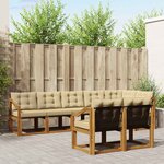 vidaXL Ensemble de canapés d'extérieur 8 Pièces Naturel et Beige