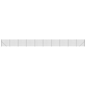 vidaXL Clôture en treillis métallique avec bride anthracite 2x25 m